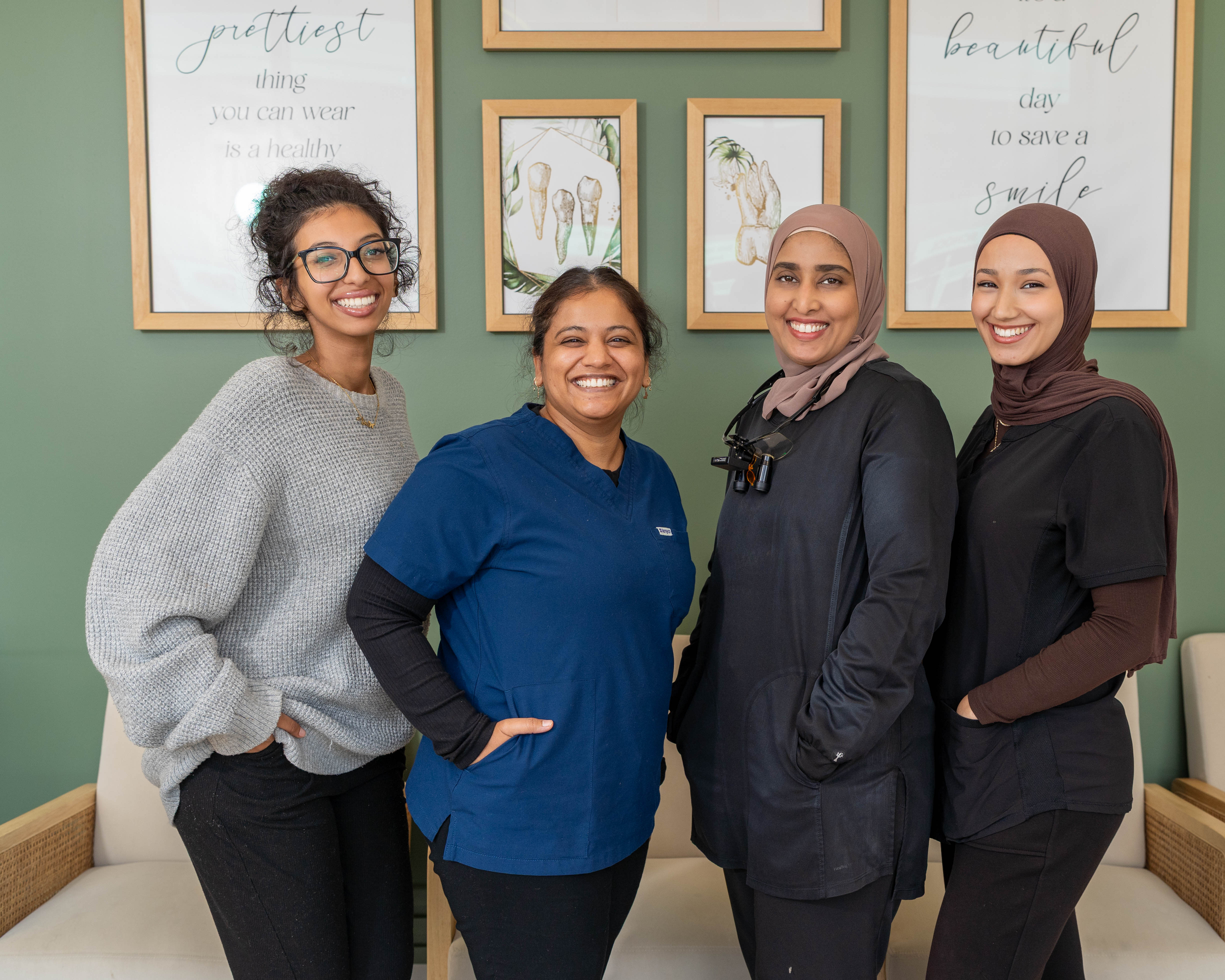 The SmileHaven team together in the clinic